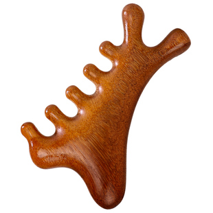 四合一按摩梳多功能天然檀木梳子头皮头部头疗脸眼部疏通经络神器