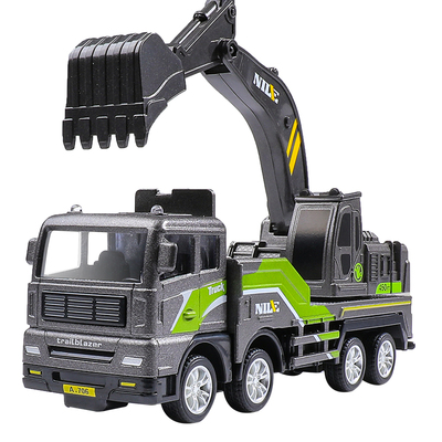 【合金车头】工程车挖掘机搅拌车