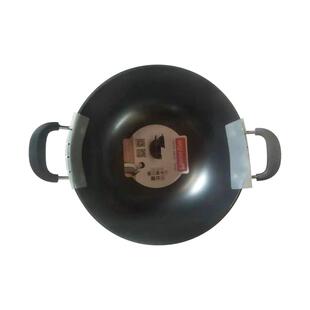 炒锅不粘锅章丘家用深型双耳无涂层铸铁多功能炖锅汤锅炒锅砂锅