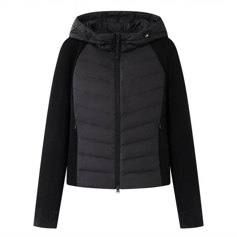 90鹅绒轻薄连帽假两件羽绒服
