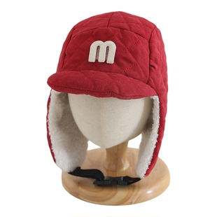 2025新款儿童雷锋帽冬季出游男女童加厚加绒保暖护耳帽北方旅游帽