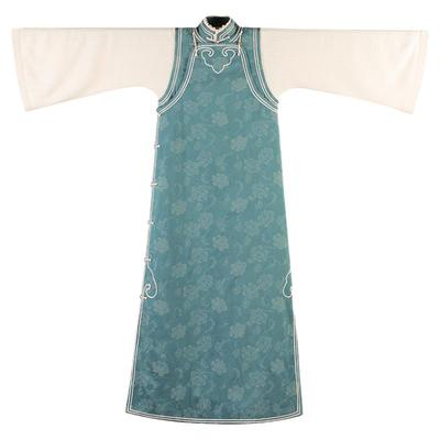 一城风絮假两件加厚夹棉双襟旗袍