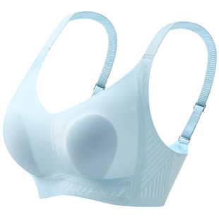 俞兆林薄款兔耳朵内衣女防凸点收副乳聚拢防下垂胸罩大胸显小文胸