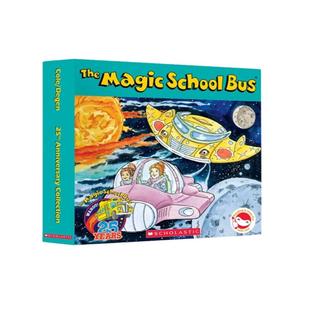 【送音频 送动画片 点读版 】Magic School Bus 神奇校车25周年动画版盒装12册英文原版 赠音频儿童科普百科全书漫画故事书 6-12岁