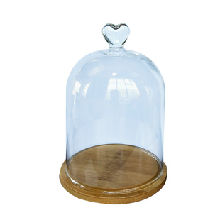 透明永生花粘土玩偶装饰手办昆虫标本香薰烛台防尘玻璃罩摆件包邮