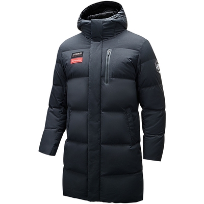 安踏速暖羽绒中长款防风羽绒服