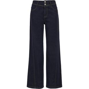 Vero Moda奥莱牛仔裤女2026早春新款含棉高腰阔腿裤时尚百搭裤子