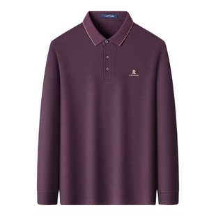 [质感/丝光棉]梦特娇男士红色本命年衣服POLO衫男装2026新款上衣J