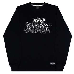 FunkyChoice西海岸奇卡诺长袖KEEP GROOVING重磅练舞比赛T恤男女