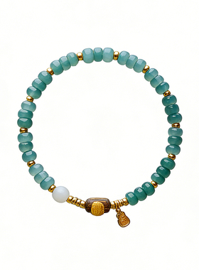 山川心语蓝水翡翠高冰手串女款