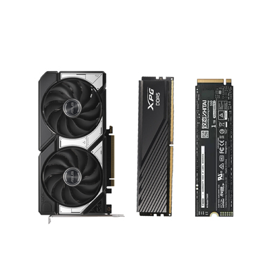华硕显卡RTX5060TI 8g威刚d300 16G固态硬盘致态TI600 1T全加桶