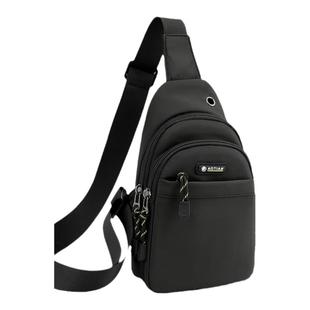 2025新款男士胸包迷你小背包时尚简约手机包休闲牛津布斜挎包男