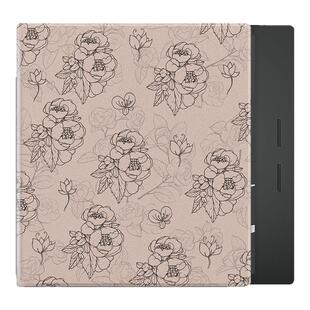 复古花朵磁吸电子书保护套适用文石leaf5简约poke5/6s新款3阅读器tab8c/mini/onyxbooxpage/7.8电纸书防摔壳