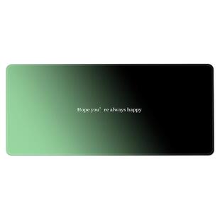 高级感渐变鼠标垫青提绿电竞桌垫超大号定制办公家用键盘垫耐脏