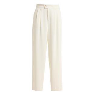 乔万尼商场同款显瘦修身百搭白色裤子女直筒裤气质高级感EI1F917