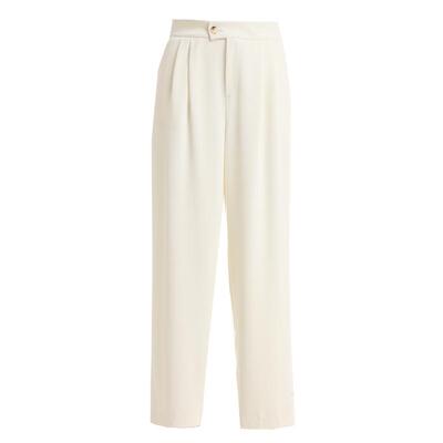 乔万尼商场同款显瘦修身百搭白色裤子女直筒裤气质高级感EI1F917