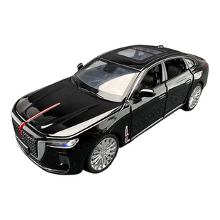 1:32红旗H9国产合金汽车模型h9回力声光豪车男孩玩具收藏摆件礼物