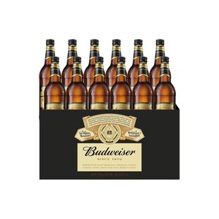 百威黑金经典深色拉格啤酒600ml*12瓶12.0°P焦香麦芽整箱批发