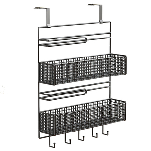 冰箱置物架侧面收纳架厨房用品大全多层保鲜膜调料多功能侧壁挂架