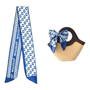 手提包丝巾绑带装饰包包绑包丝带绑缠包包手柄丝巾带长条系包上的