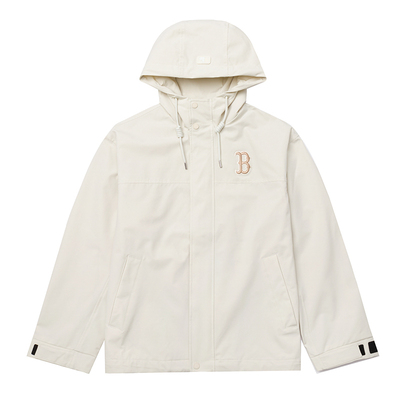 MLB梭织外套男女2025冬季NY防风防泼水连帽宽松运动夹克3AWJB0154