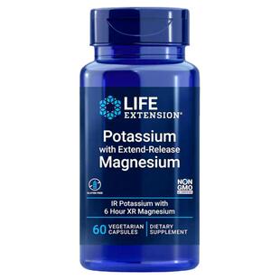 美国原装Life Extension Magnesium镁与钾二合一复合Potassium