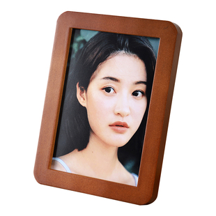 实木相框洗照片定制摆台挂墙情侣儿童67寸a4创意多巴胺打印成相册