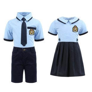 幼儿园园服男女童装英伦学院风校服裙夏季儿童韩版小学生班服套装