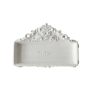 首饰展示架 白色石膏创意造型饰品收纳托盘耳环珠宝陈列拍摄道具