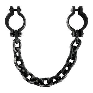 学校单位舞台表演李玉和链铐道具塑料仿真镣铐万圣节囚犯手链脚链