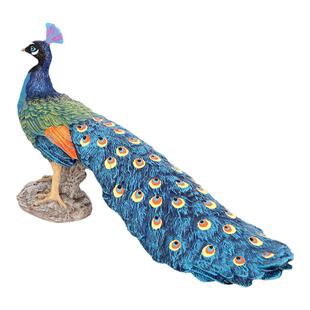 儿童玩具仿真动物鸟类飞禽孔雀模型蓝孔雀绿孔雀认知教具礼物装饰
