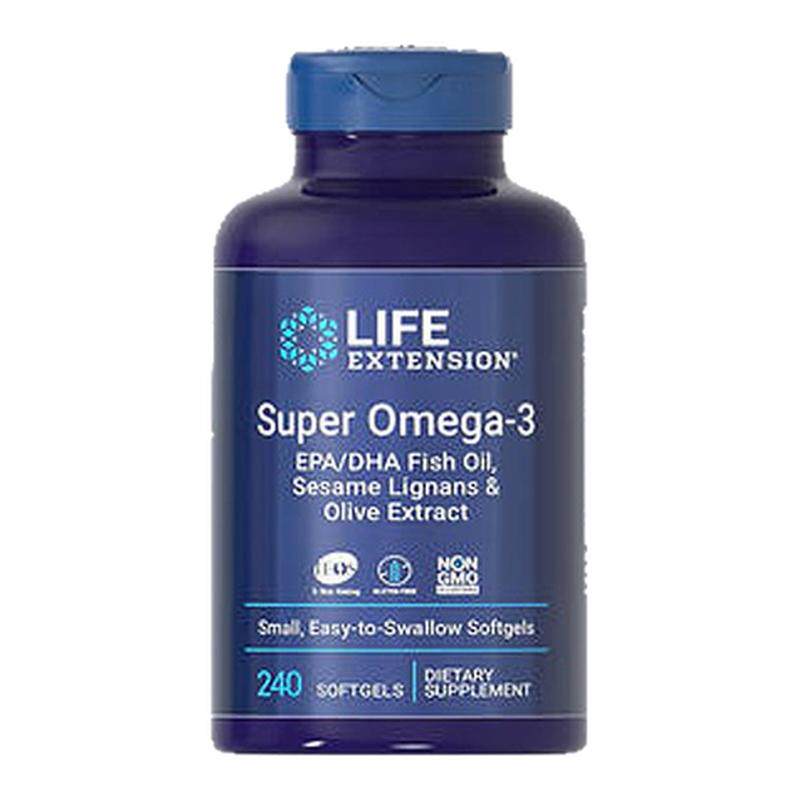 香港直邮沿寿life extension深海橄榄鱼油omega3软胶囊epa240粒