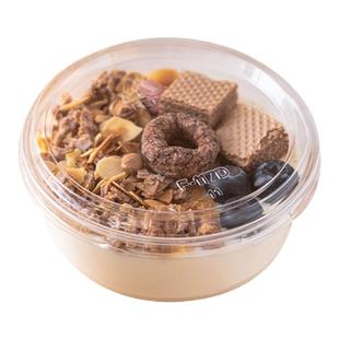 网红冷萃酸奶杯米布丁椰奶冻燕麦水果捞透明碗蛋糕烘焙吸塑包装盒