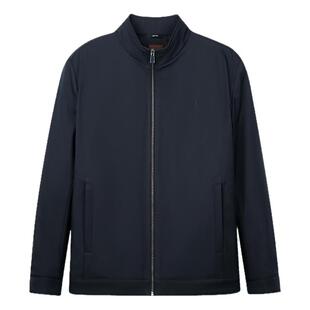 才子男装立领棉服男士2025冬季新款修身保暖休闲加绒棉衣短款外套