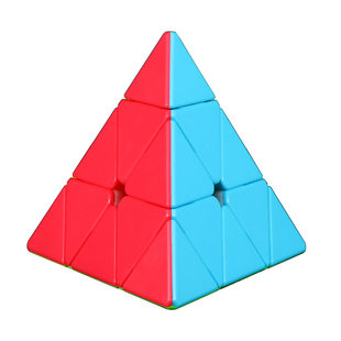 奇艺金字塔魔方三角异形三阶顺滑初学者儿童益智力玩具比赛专用