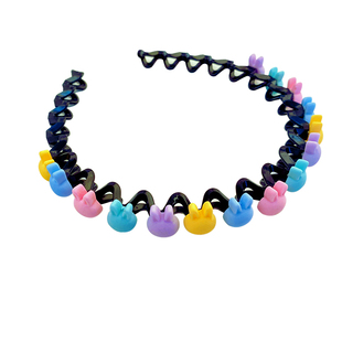 儿童时尚波浪发箍女孩发饰头饰可爱卡通女童夏季压发刘海编发头箍