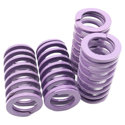 深紫色KY大压缩量中荷重模具弹簧怡合达矩形弹簧模具螺旋压缩扁簧