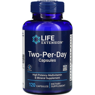 现货美国Life Extension复合综合维生素Two-Per-Day每日2粒片剂