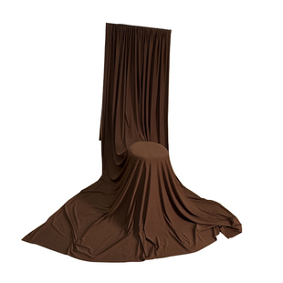 橙色咖啡色高质量牛奶丝布料四面弹力不起球不褪色专业摄影背景布