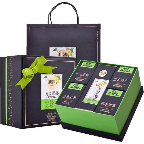 沁漓黄金祝福桂林罗汉果礼盒 罗汉果仁茶罗汉果茶干果茶包果芯茶