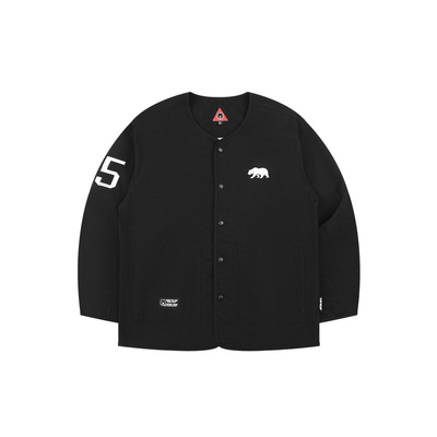 FURYBEAR刺绣图案无领棒球衫