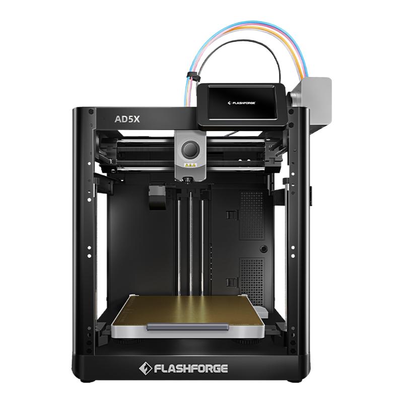 閃鑄科技AD5X高速3d打印機四色打印全自動調(diào)平FDM桌面級簡單易用一體化設計省空間自動續(xù)料送料可封箱打印