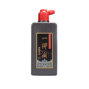 正品一得阁墨汁500g250g100g学生练习书画国画1000g大瓶毛笔墨水