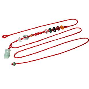 2026生肖马本命年红腰女红绳编织腰链子五帝钱身体细腰绳男女饰品