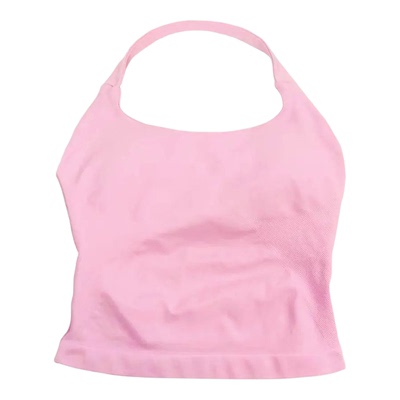 宽带挂脖速干时尚健身背心上衣