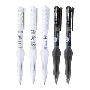 根号三弹性减负笔免费刻字速干按动中性笔学生刷题笔考试笔考研笔