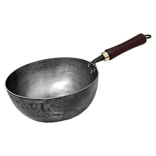 章丘手工铁锅小奶锅迷你小铁锅加深宝宝辅食锅不粘锅传统风铁锅