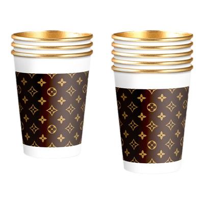 兰月星100只加厚金箔纸杯结婚