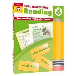 Evan Moor Skill Sharpeners Reading Grade 6 美国加州教辅 阅读练习册 六年级 技能铅笔刀 原版进口