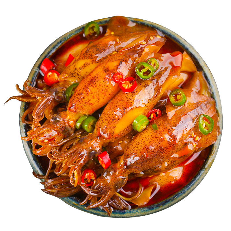 麻辣/孜然海兔罐头即食鱿鱼零食